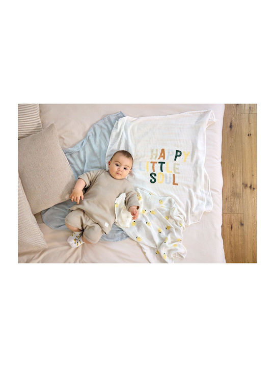 Laessig Pânze de Înfășat din Muselină Multicolor 80x80εκ. 3buc