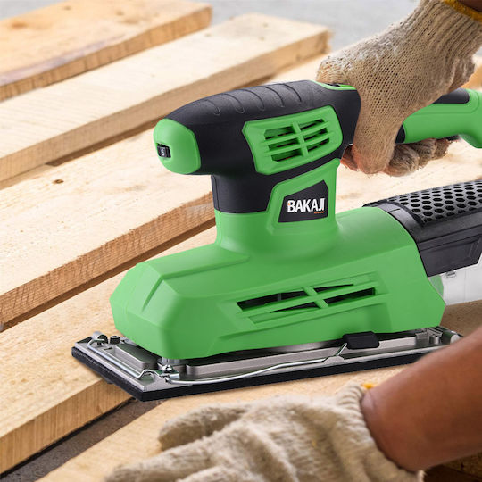 Bakaji Electric Pulse Sander 300W with Speed Control and with Suction System