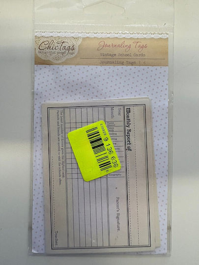 School Vintage Signs 6pcs Scrapbooking 9x7cm