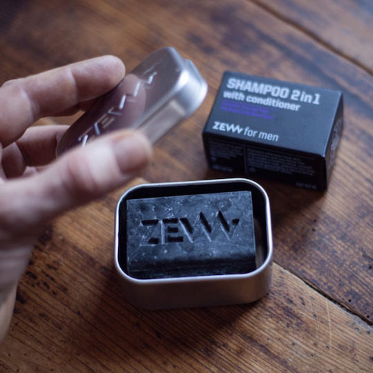 Zew Men Beard Oil, Soap, Case & Brush 4 In1 Simple Lumberjack Set