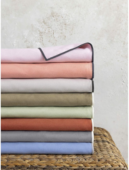 Nima Riva Πετσέτα Microfiber Σώματος Διπλής Όψεως Coral 160x90εκ.