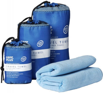 CarePlus Πετσέτα Microfiber Προσώπου σε Θήκη Μπλε 80x40εκ.