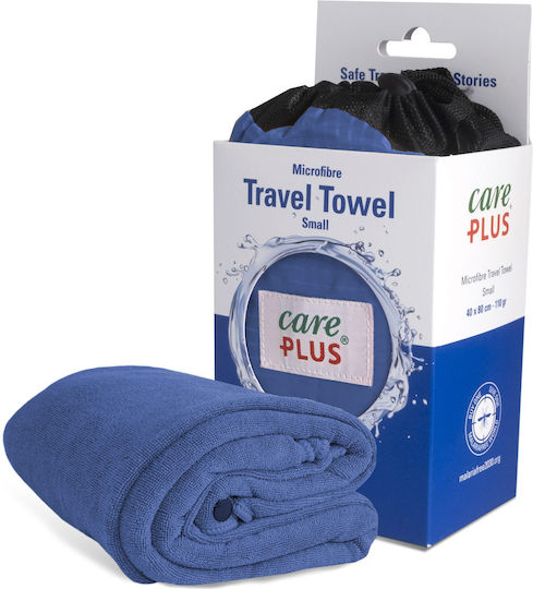 CarePlus Πετσέτα Microfiber Προσώπου σε Θήκη Μπλε 80x40εκ.