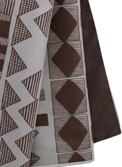 Nima Sierra Πετσέτα Microfiber Σώματος 200gr/m² Διπλής Όψεως Καφέ 160x90εκ.