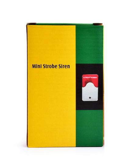 Alarm-Sirene Internen Raums 110dB 12V mit Weißem Licht 8,5x13,5cm