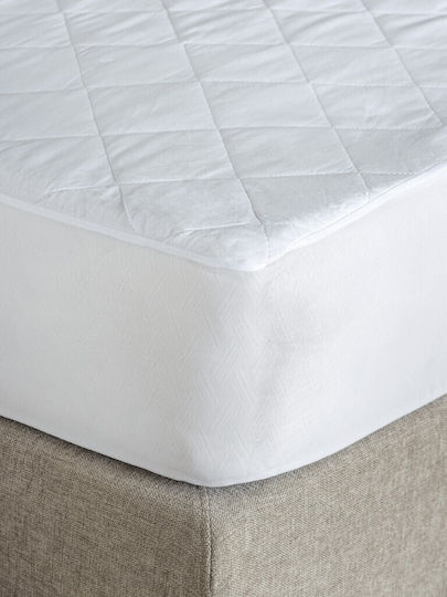 Palamaiki Protective Cover Single Waterproof with Skirt White Comfort White 100x200+35cm