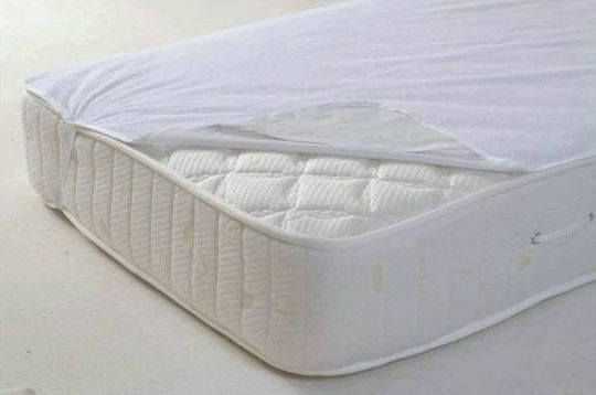 Gentug Protective Cover Queen Waterproof with Elastic Bands Comfort Nights White Waterproof Mattress Protector 160x200cm 160x200cm