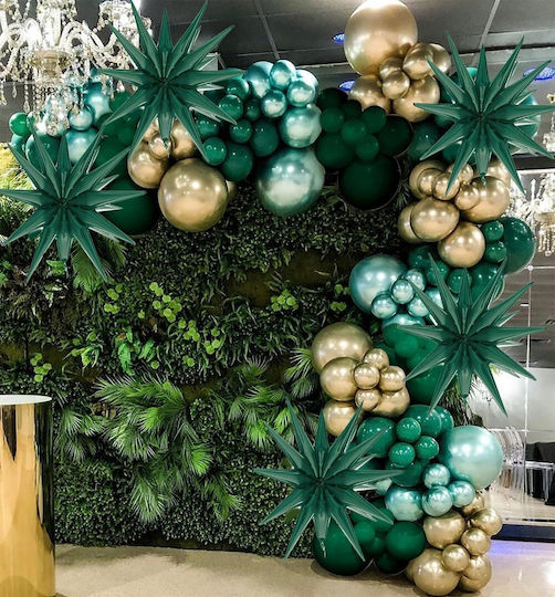 Balon Folie Stea Verde 46buc