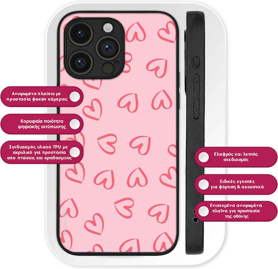 Θήκη Sonique Heart Series Motorola Edge 20 5g Ροζ