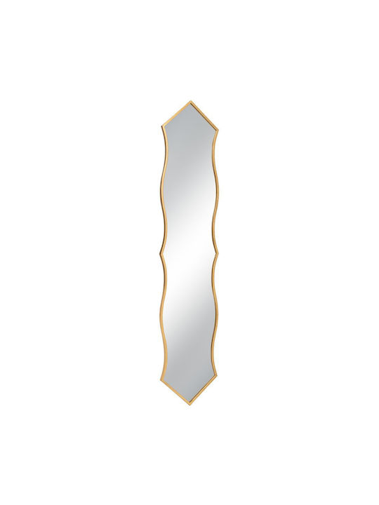 Iliadis Oglindă de Perete De Corp Întreg Ovală cu Auriu Ramă din Metalic 150x30cm 1buc