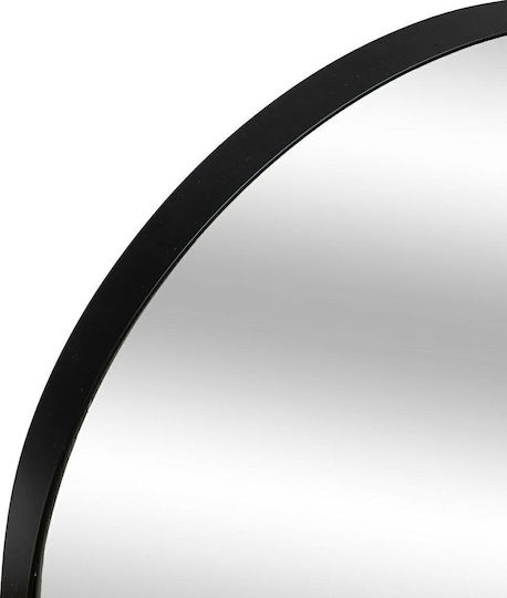Atmosphera Selena Wall Mirror Full-Length Oval With Black Metallic Frame 112x40cm