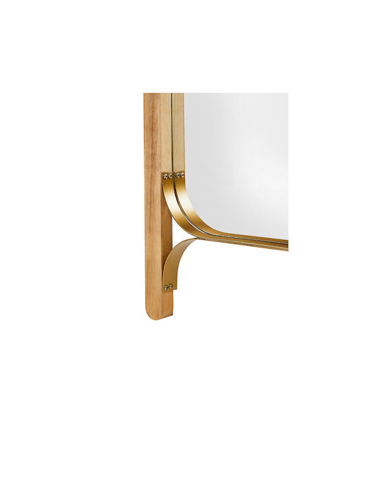 Liberta Spetses Wandspiegel Ganzkörper mit Beige Hölzernes Rahmen 182x66cm 1Stück