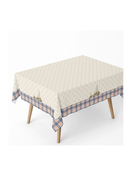 Cotton Club Τραπεζομάντηλο Βαμβακερό Boat 140x220εκ.