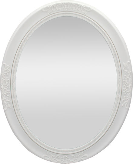 Keskor 72493 Καθρέπτης Οβάλ Λευκό 70x22cm Keskor 72493 Καθρέπτης Οβάλ Λευκό 70x22cm