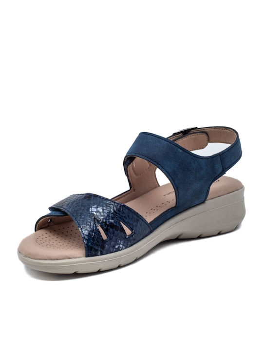 Damenplattformen Blau