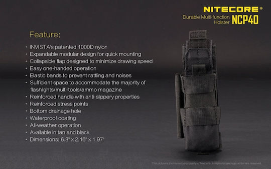 NiteCore ΝCP40 B Flashlight Case NCP40