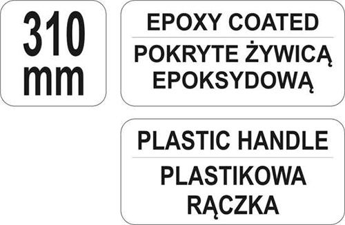 Yato Σκαλιστήρι με Τρίχαλο Χειρός με Κοντάρι 31cm και Πλαστική Λαβή