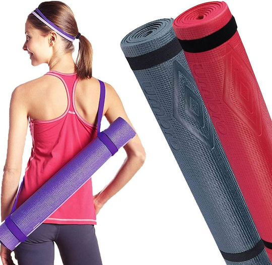 Bakaji Set of 2 Non-Slip Yoga Mats 175 X 60 Cm Fitness Training Mats 02840694