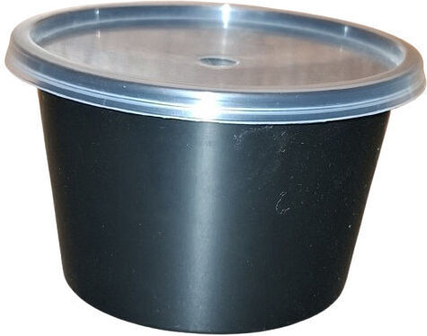 THalassinos Disposable Plastic PP Tableware for Sauce 100ml Black 50pcs