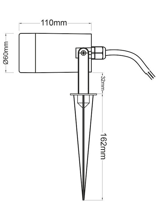 Aca Waterproof Led Light Fixture SL7030DG