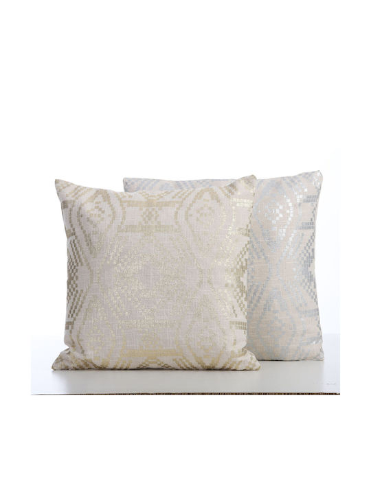 Nef-Nef Homeware Weihnachtsdekoratives Kissen Platz Gelb 45x45cm