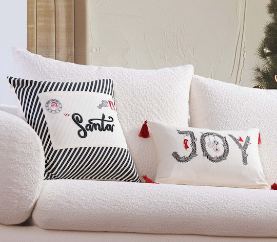 Nef-Nef Homeware Коледна Декоративна Възглавница Christmas Is All Around Квадрат Многоцветен 45x45cm