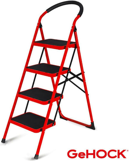 GeHock Scăunel scări Fier 4 trepte 23.5cm