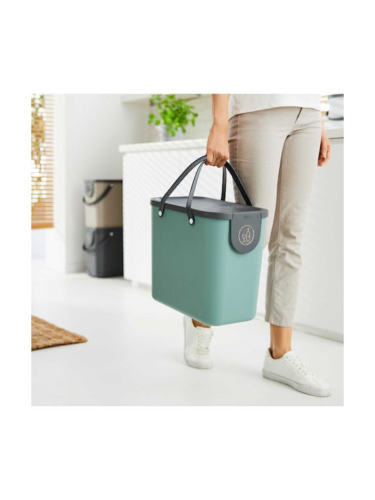 Rotho Babydesign Пластмаса Кошче за офисни отпадъци 25лт Зелен 23.5x34x40см
