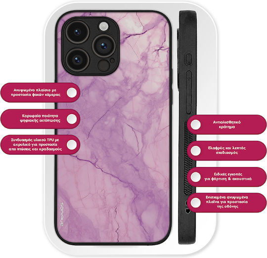Carcasă Seria Sonique Marble Vivo Y74s Vivo Y76 5G Violet