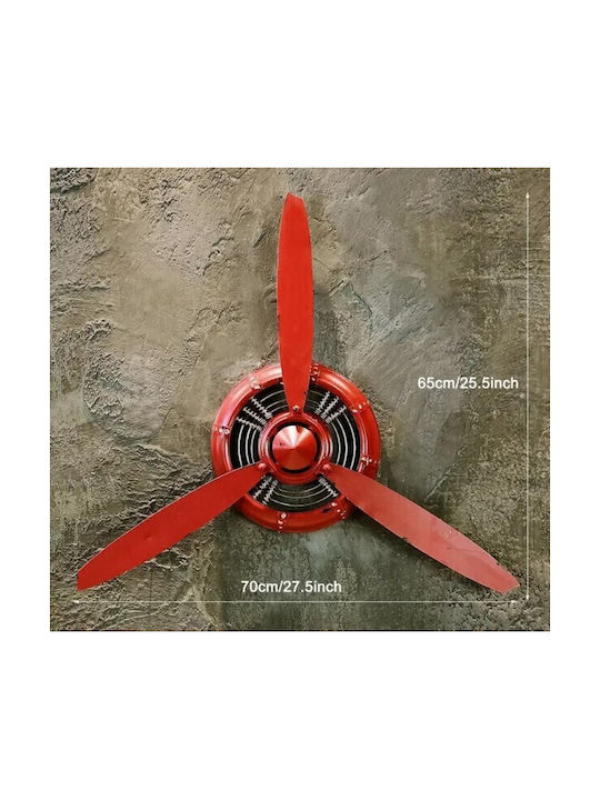 Red Wall Decor Made of Metal