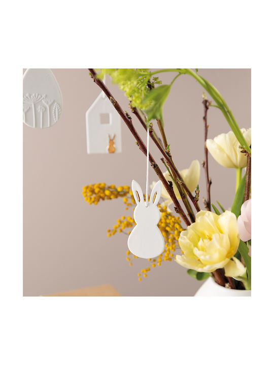Raeder Decorațiune Suspendată Albă Din Material Ceramic 4.3x8cm
