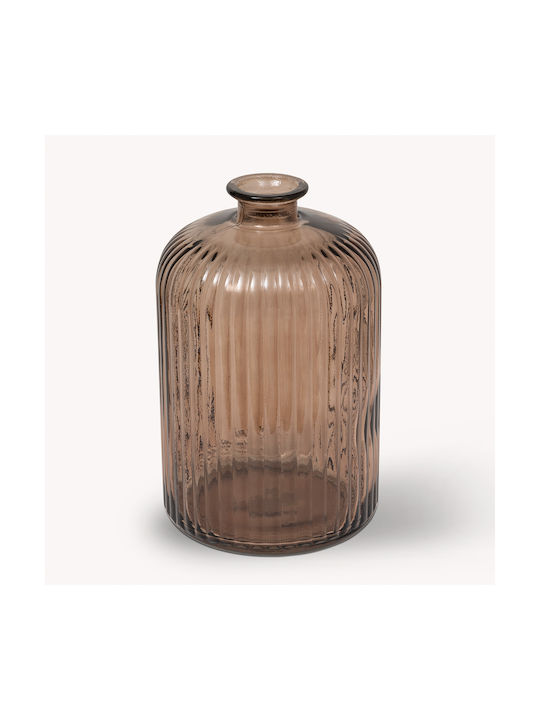 Decorative Vase Brown 15x15x23cm