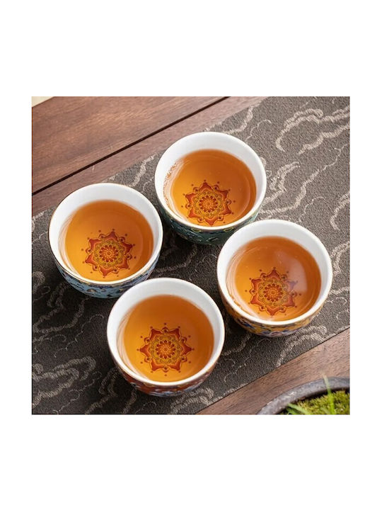 Mug Enamel Multicolored 4pcs