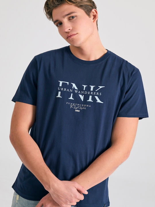 T-shirt Navy Μπλε
