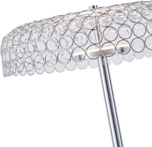 Eurolamp Perforato LED Φωτιστικό Δαπέδου Υ135xΜ35εκ. με Θερμό Λευκό Φως 1080lm Ασημί
