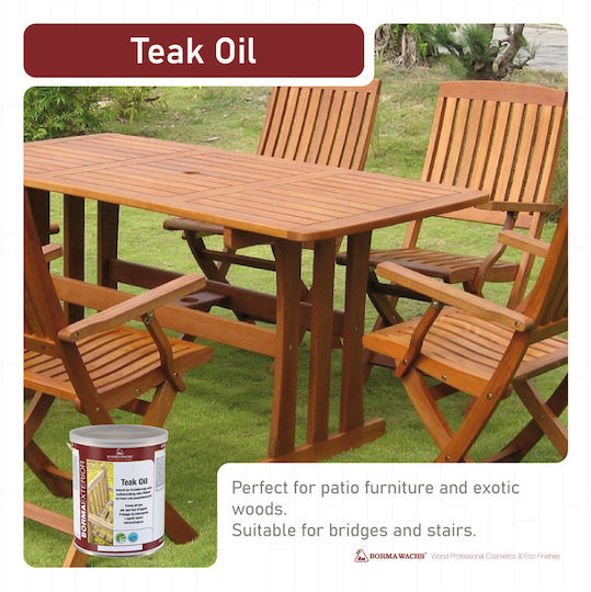 Borma Wachs Teak Oil Νερού Τικ Ματ 400ml