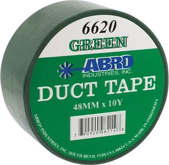 Abro Αυτοκόλλητη Υφασμάτινη Ταινία Πράσινη 9mx50mm