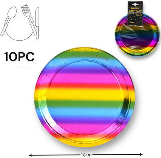 18 cm Plate for Party 10 Pieces