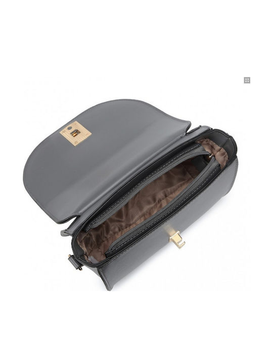Leather Women's Bag Crossbody Gray