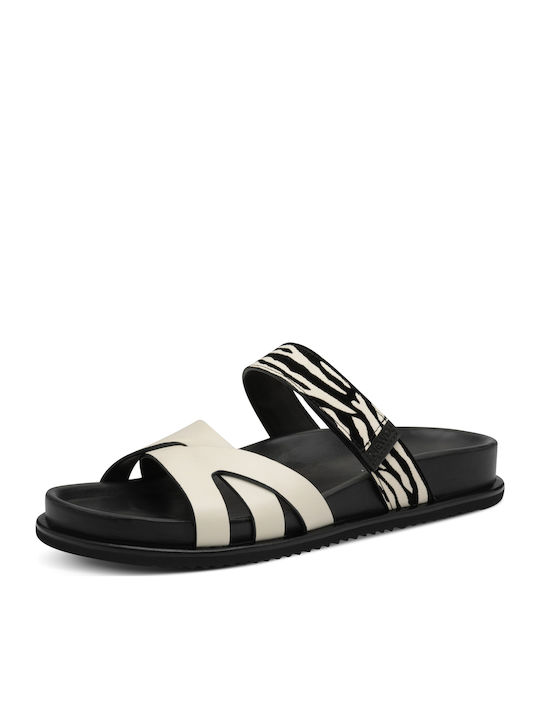 Sandale Casual Damă Din Piele Ivory Comb