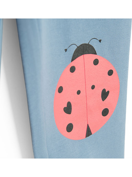Set Kinder Leggings Lang Pink, Light Blue