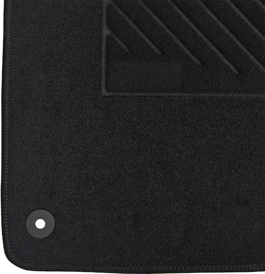 Set of Front and Rear Mats 5pcs for Peugeot 2008 Black
