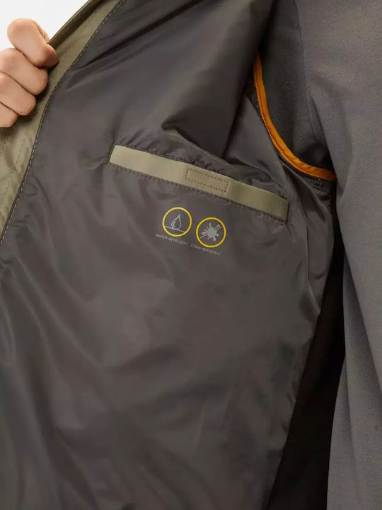 Χειμωνιάτικο Μπουφάν Softshell Αδιάβροχο και Αντιανεμικό Χακί