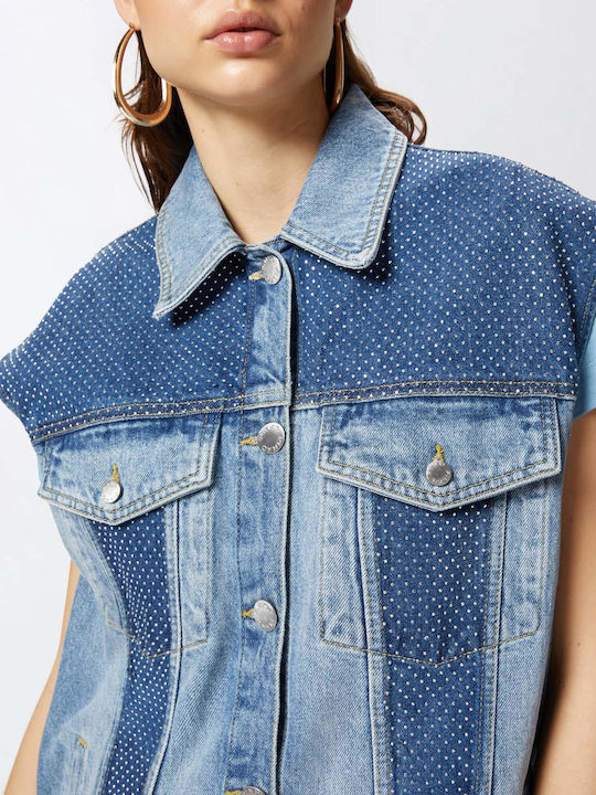 Kigali Kurz Damen Jeansjacke Blue