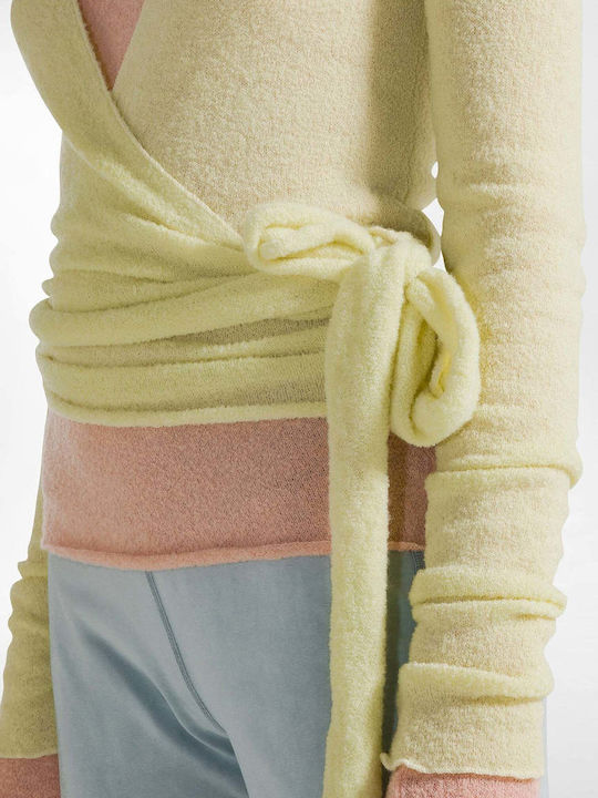 Long Women's Cardigan Yellow