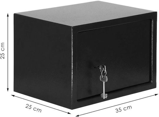 Cheie standard pentru seif 250x350x250 mm oțel negru