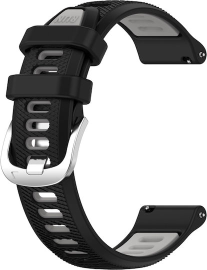 Amazfit Bip 3 Watch Strap Silicone Buckle 22 Millimeters 22 Mm Black+Gray