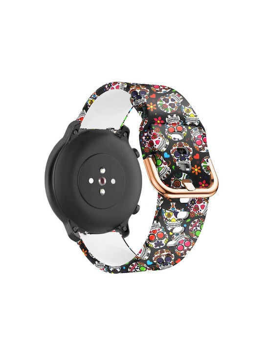 Silicone Multicolour Strap for Vivoactive 4s Vivosmart 3 Huawei Watch Gt4 Gt5 41mm Gt5 Pro 42mm