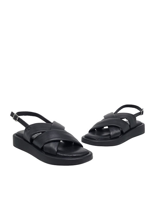 Women's Flat Sandals Flatforms in Black Color