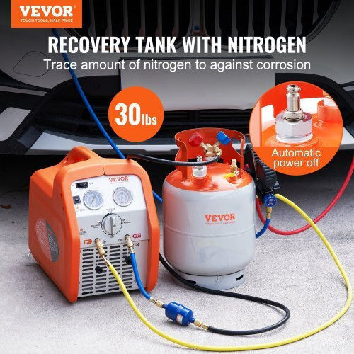 Vevor Refrigerant Recovery Tank 30lb Float Switch Lmhsgdfdk1430b9gdv0